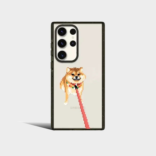 Cute Puppy Magnetic Acrylic Protective Case for Samsung Galaxy