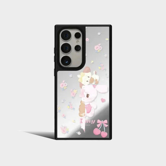 Cartoon Mirror Surface Protective Case for Samsung Galaxy