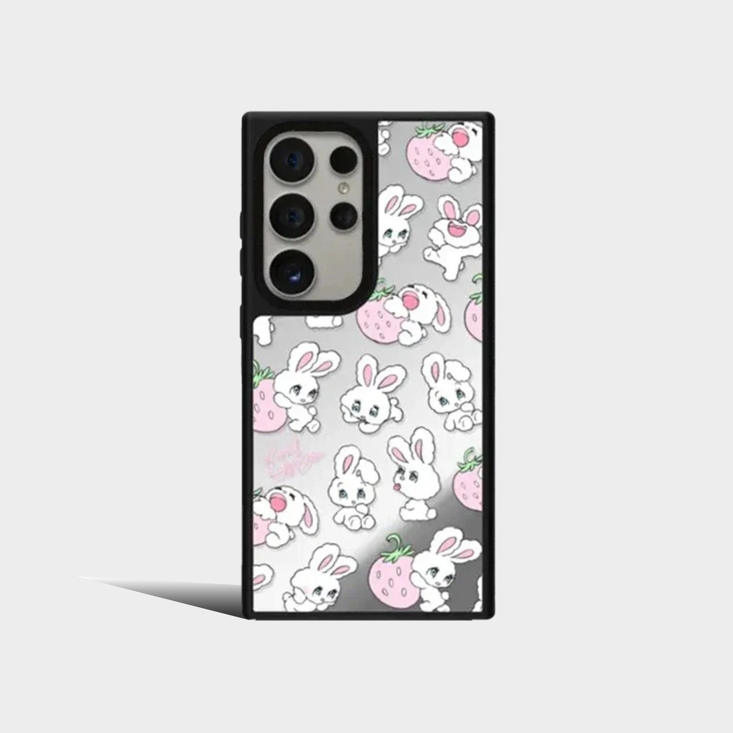 Cartoon Animals Mirror Surface Protective Case for Samsung Galaxy