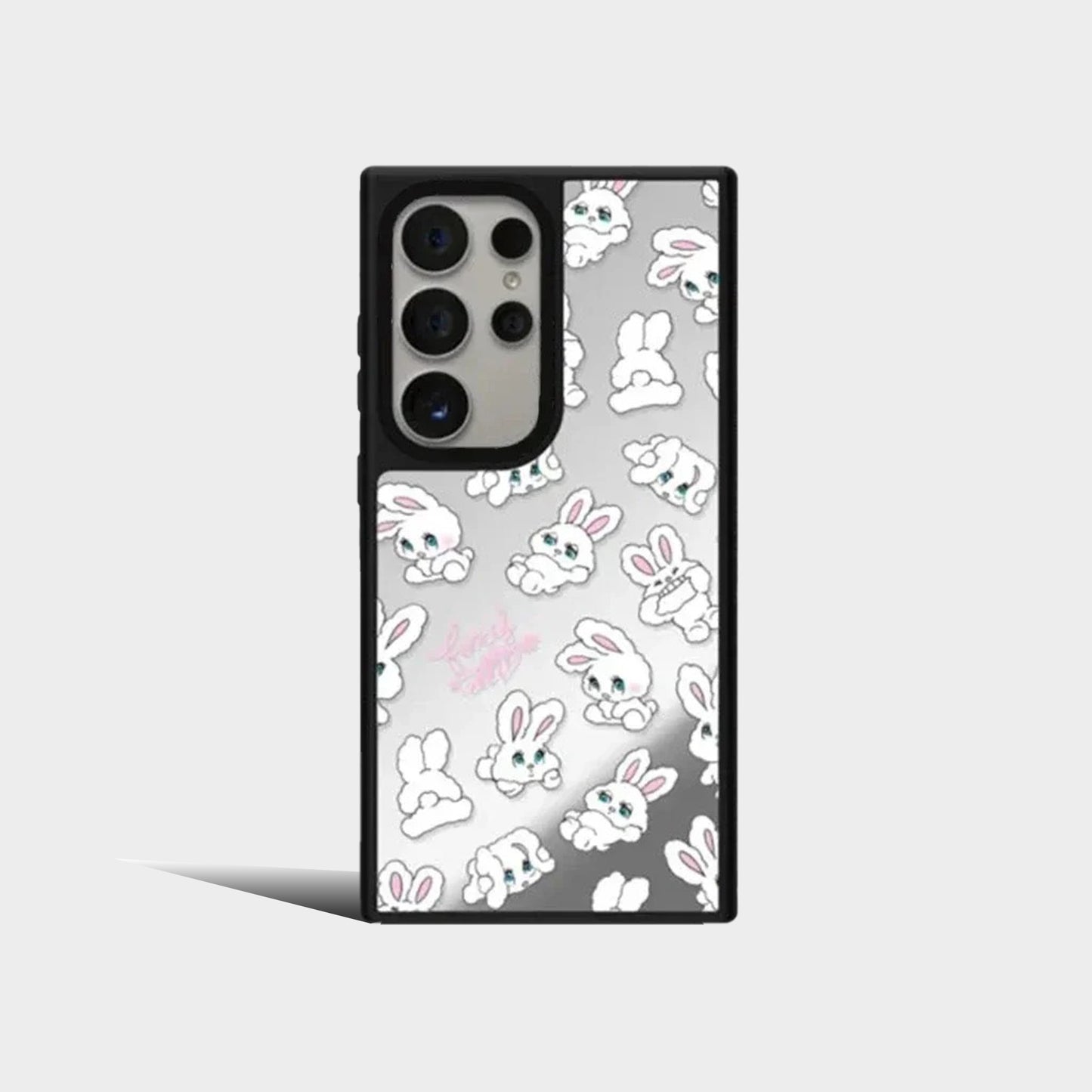 Cartoon Animals Mirror Surface Protective Case for Samsung Galaxy