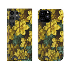 Golden Blossom Holder Phone Case