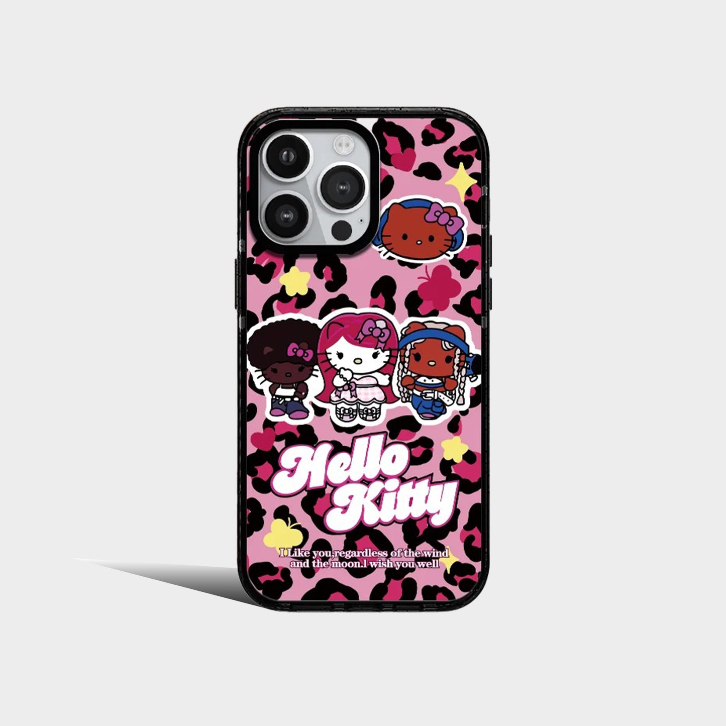 Sanrio Hello Kitty Leopard Print Acrylic Phone Case