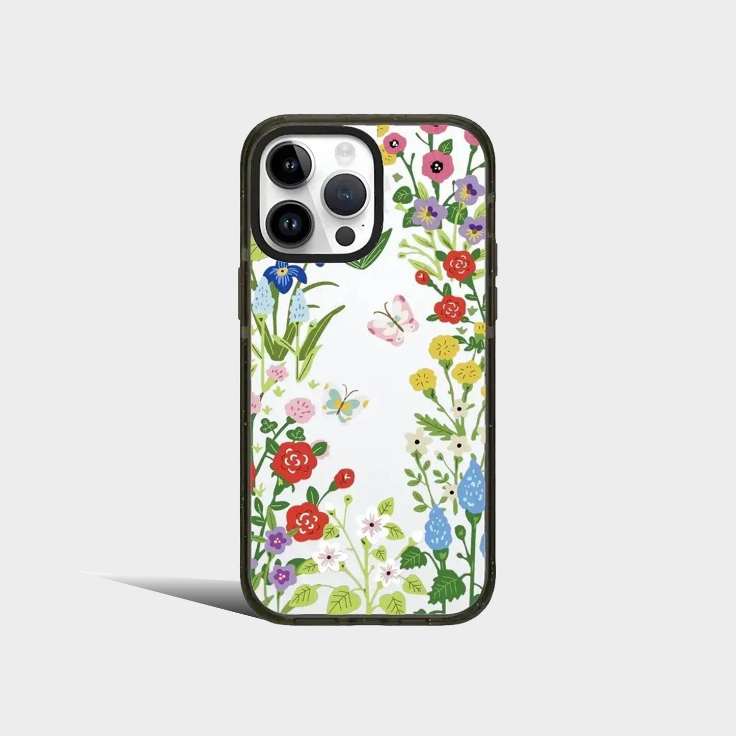 Colorful Plants 2.0 Acrylic Black Border iPhone Case