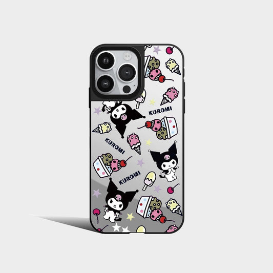 Cartoon Sanrio Kuromi Cute Mirror Phone Case