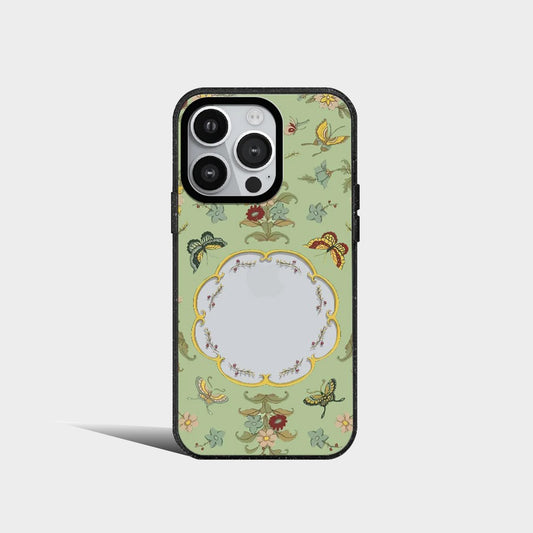 Acrylic Classical Flowers Butterfly Dragon Phone Case