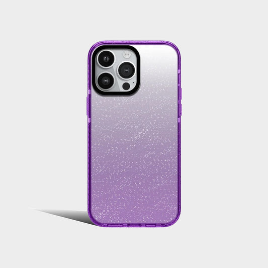 New Solid Color Star Diamond Sky Purple Blue Senior Acrylic Phone Case