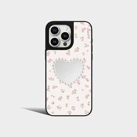 Heart Flower Mirror Magnetic iPhone Case