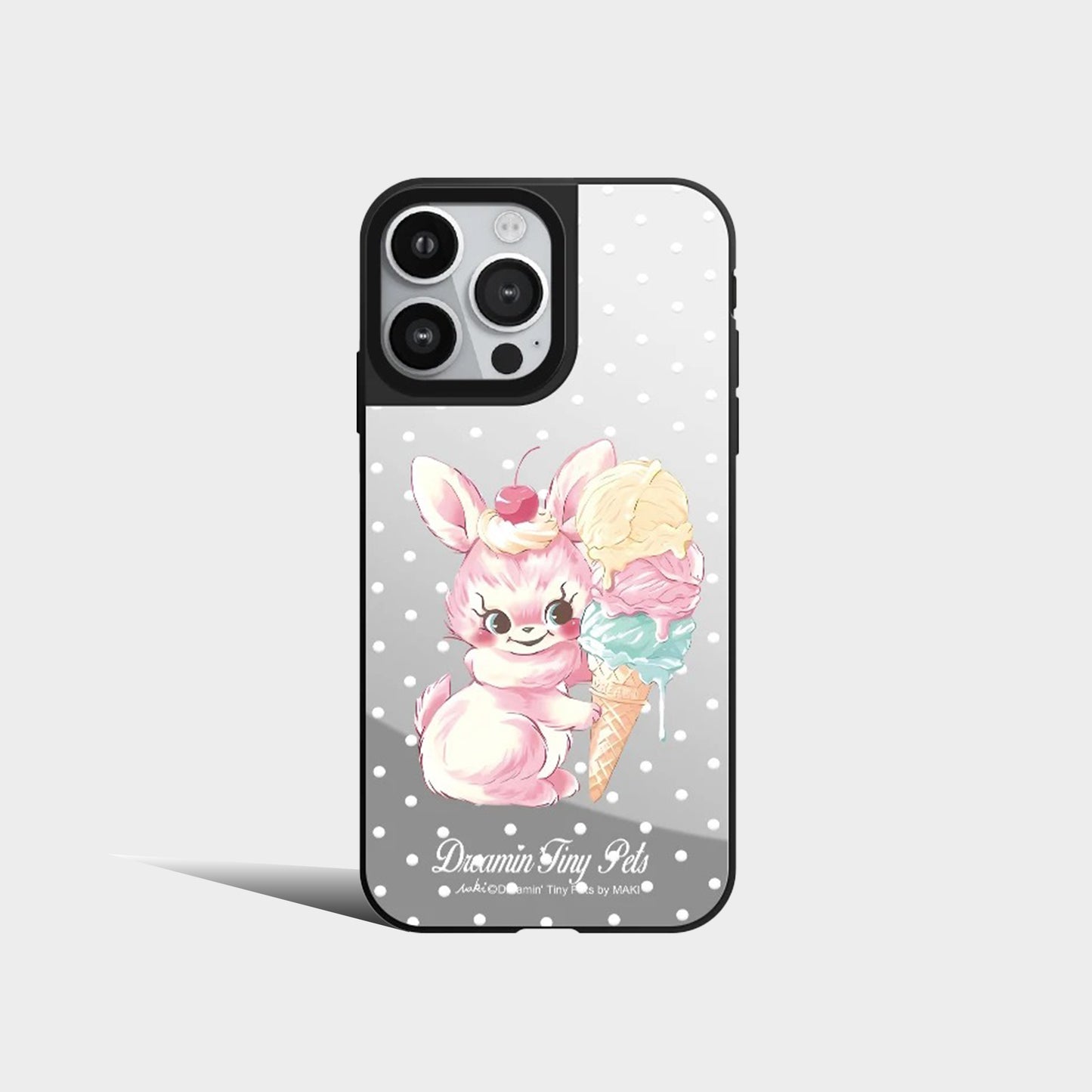 Cute Sweet Bear Candy Honey Mirror Phone Case