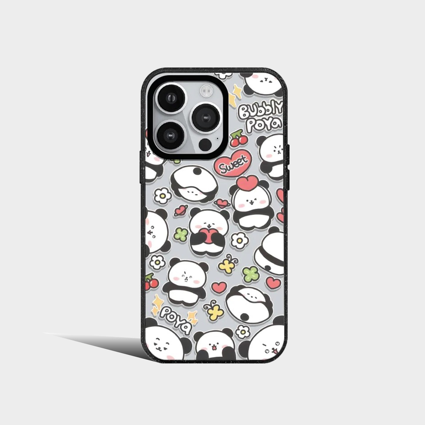 Cute Pandas Funny Acrylic Phone Case