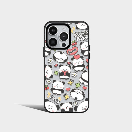 Cute Pandas Funny Acrylic Phone Case