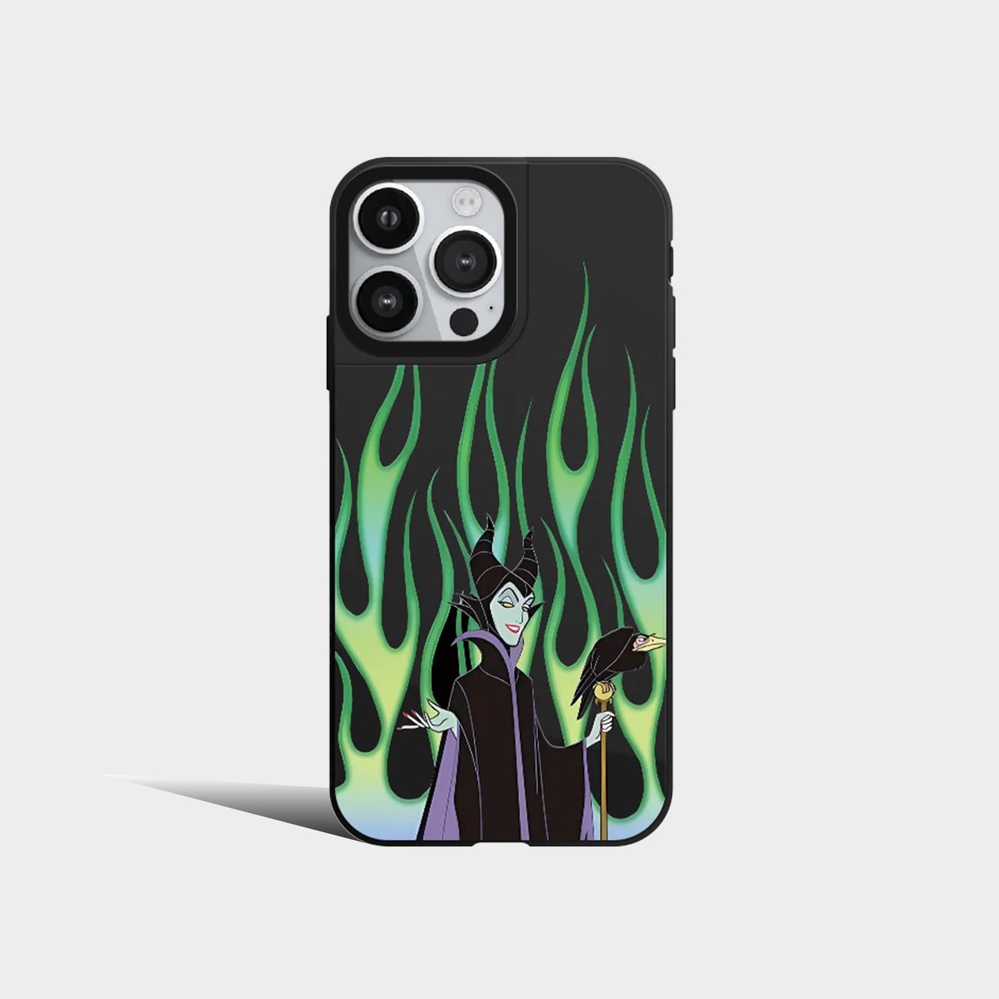 Disney Villain Witch Witch Queen Flame Black Mirror Phone Case