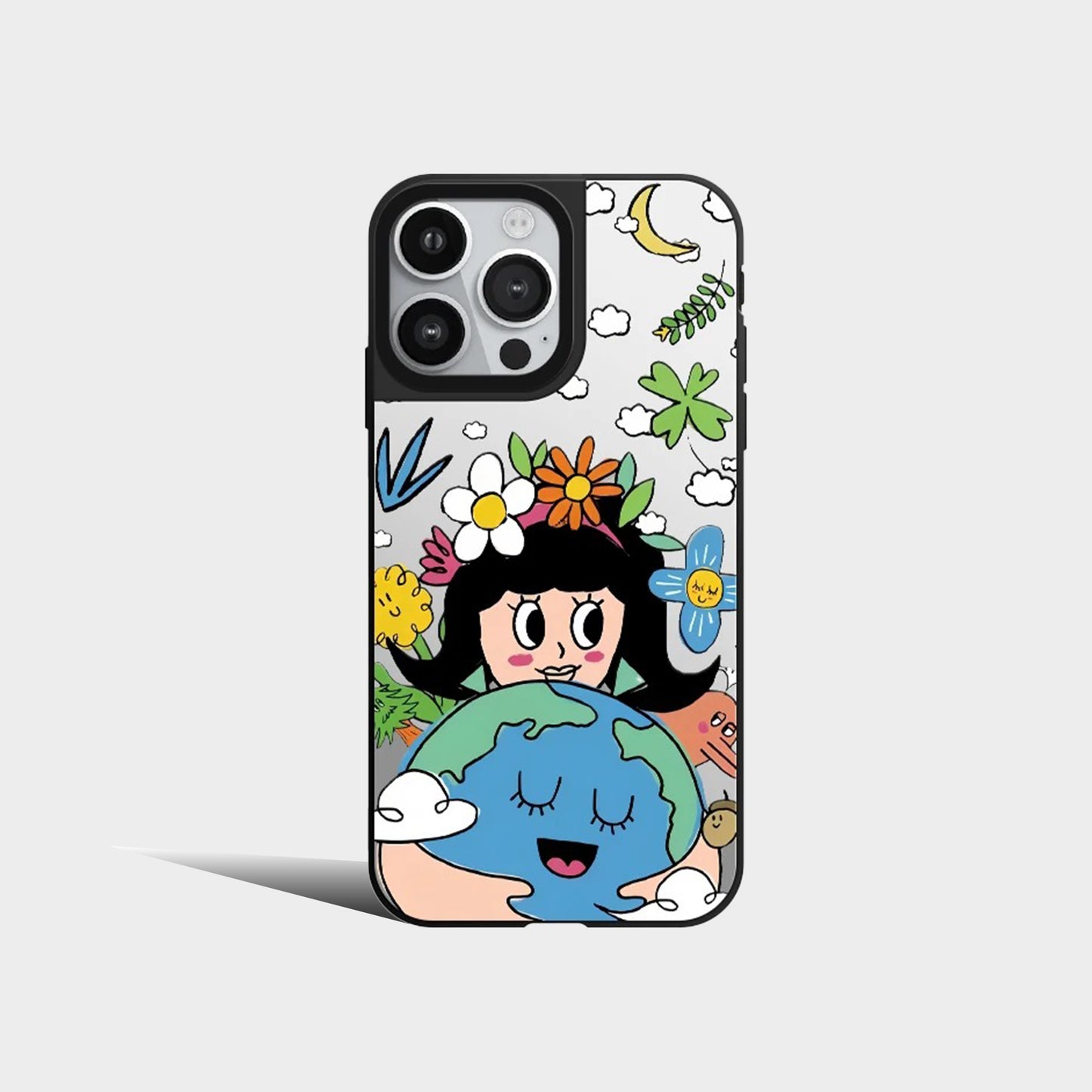 MagSafe Mirror Fashion Girl Phone Case