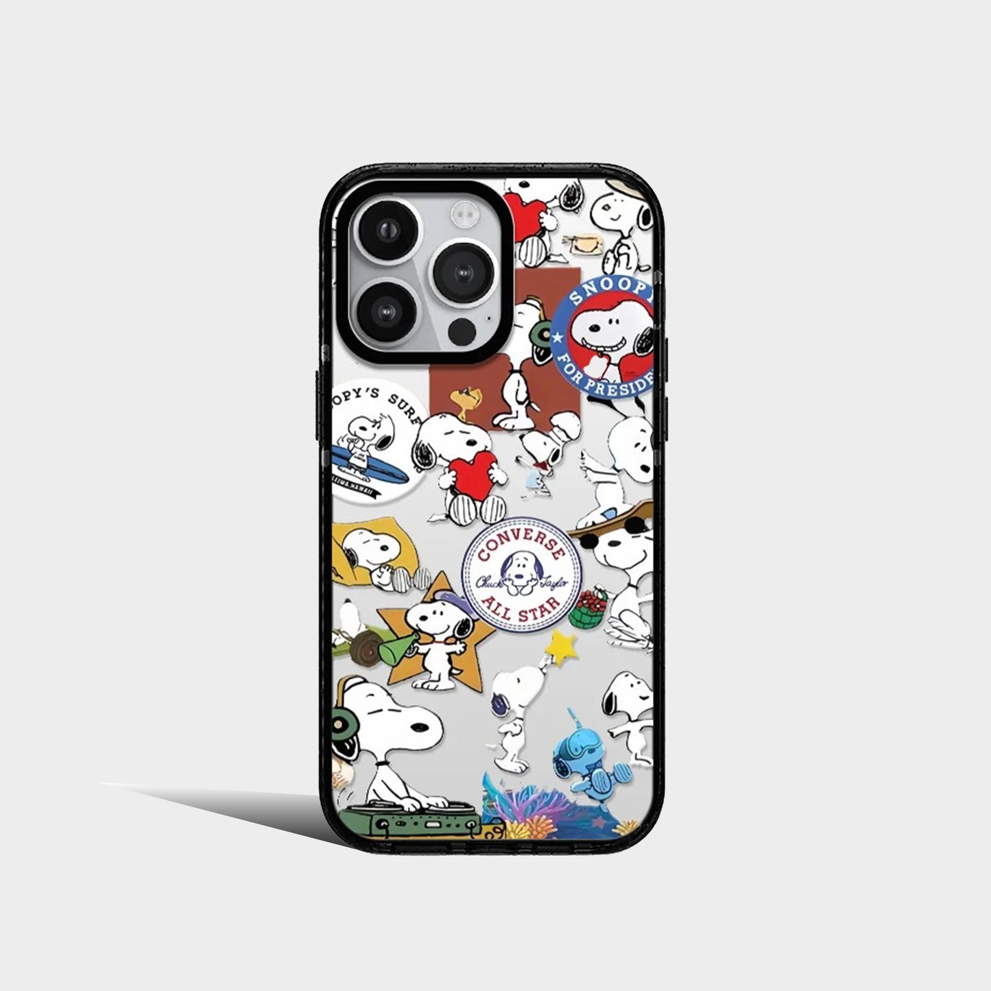 Acrylic Cartoon Snoopy Family Phone Case