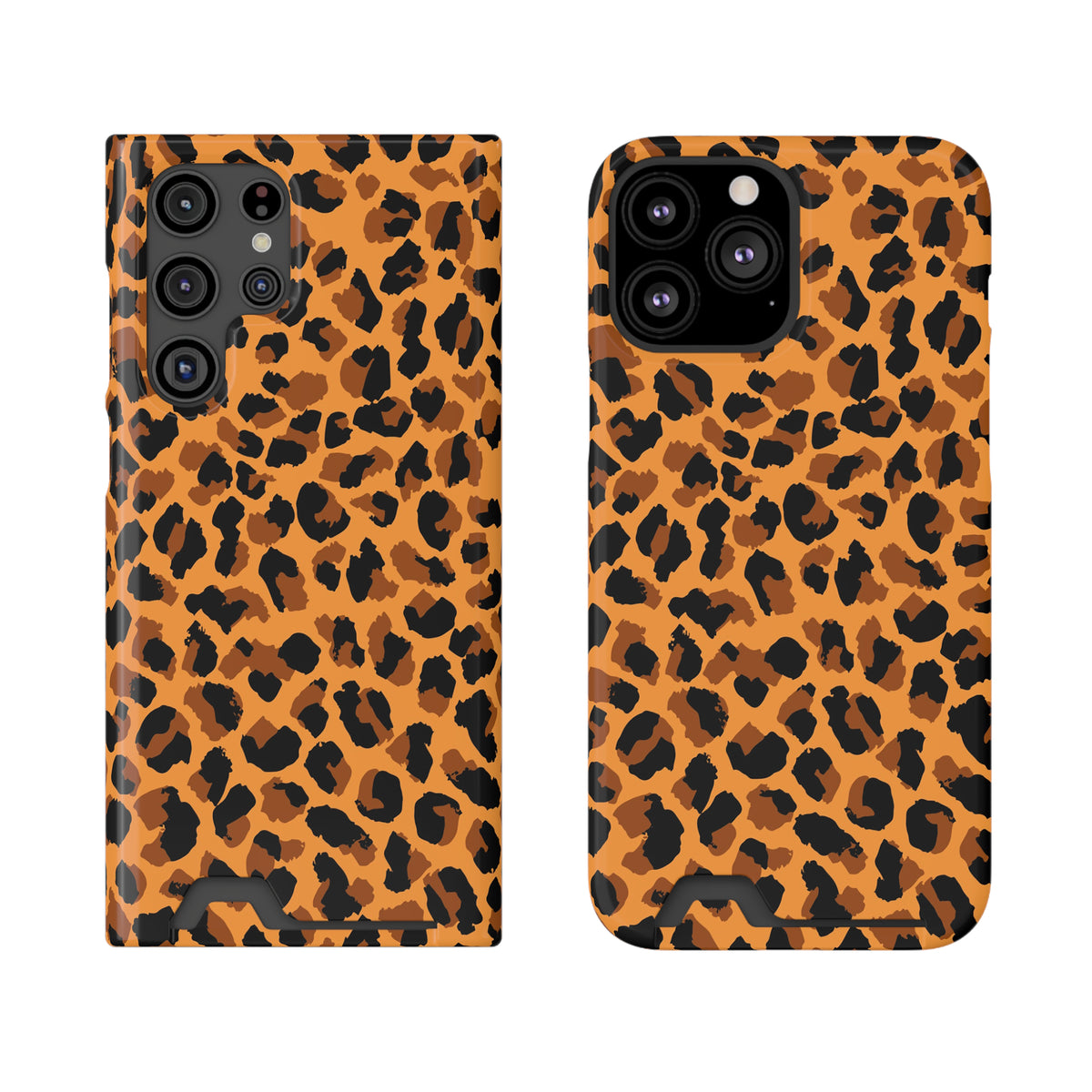 Orange Leopard Holder Phone Case