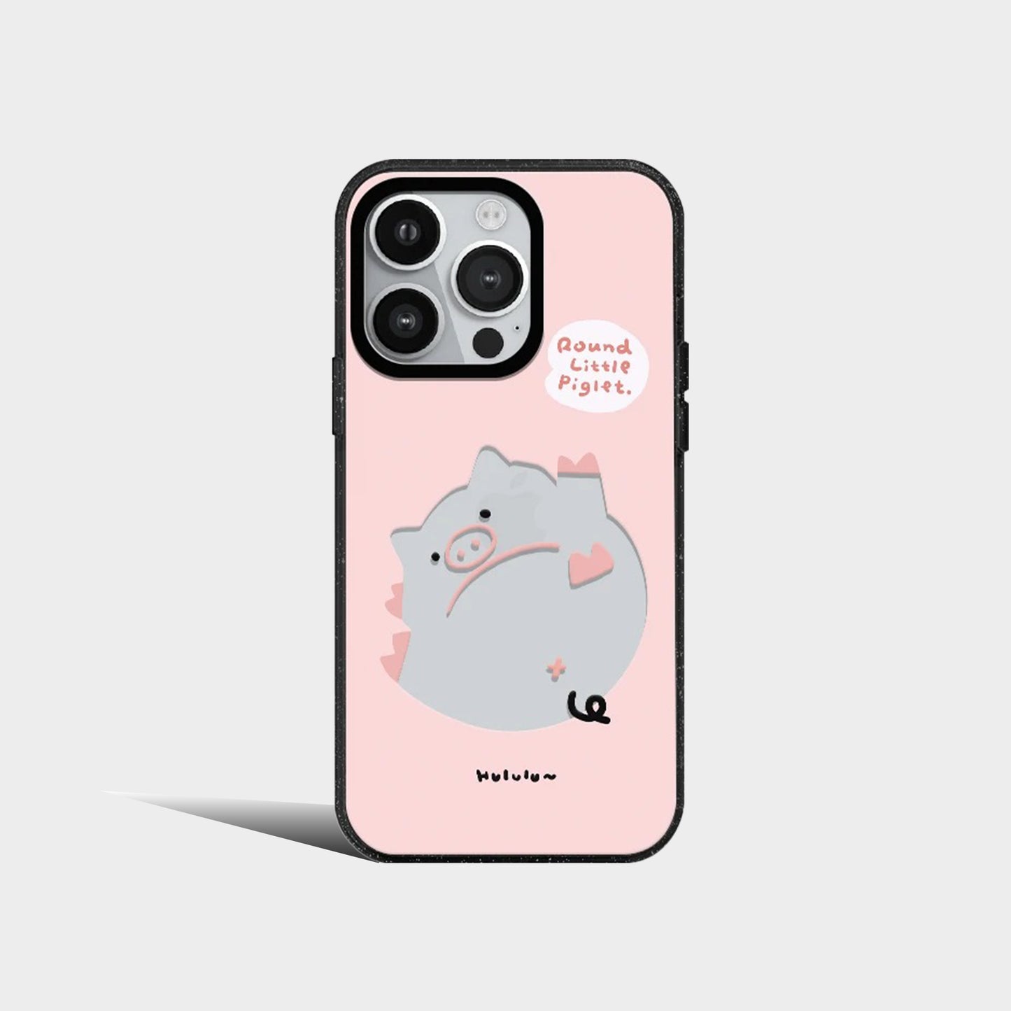 Cute Puppy With Headphones Little Pig Acrylic Phone Case