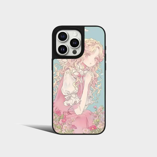 Anime Girl Mirror Magnetic iPhone Case