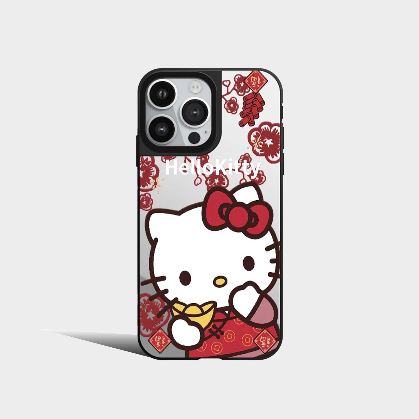 Cartoon Anime Hello Kitty Mirror Phone Case With MagSafe