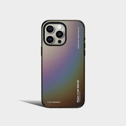 Aurora 2.0 Acrylic Black White Border iPhone Case