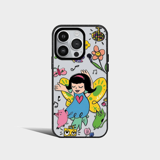 Acrylic Fashion Girl Phone Case