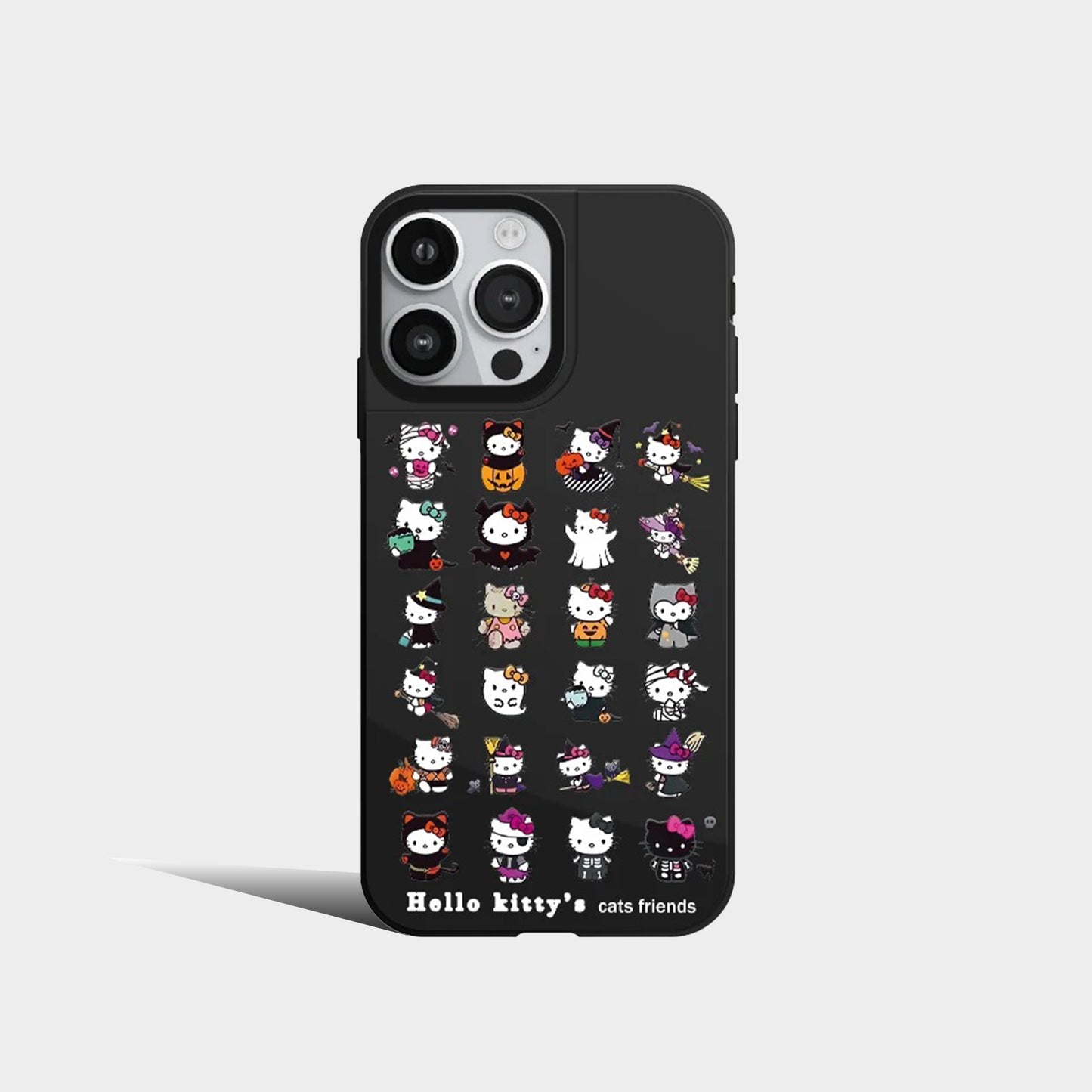 Cartoon black Hello Kitty Mirror Phone Case