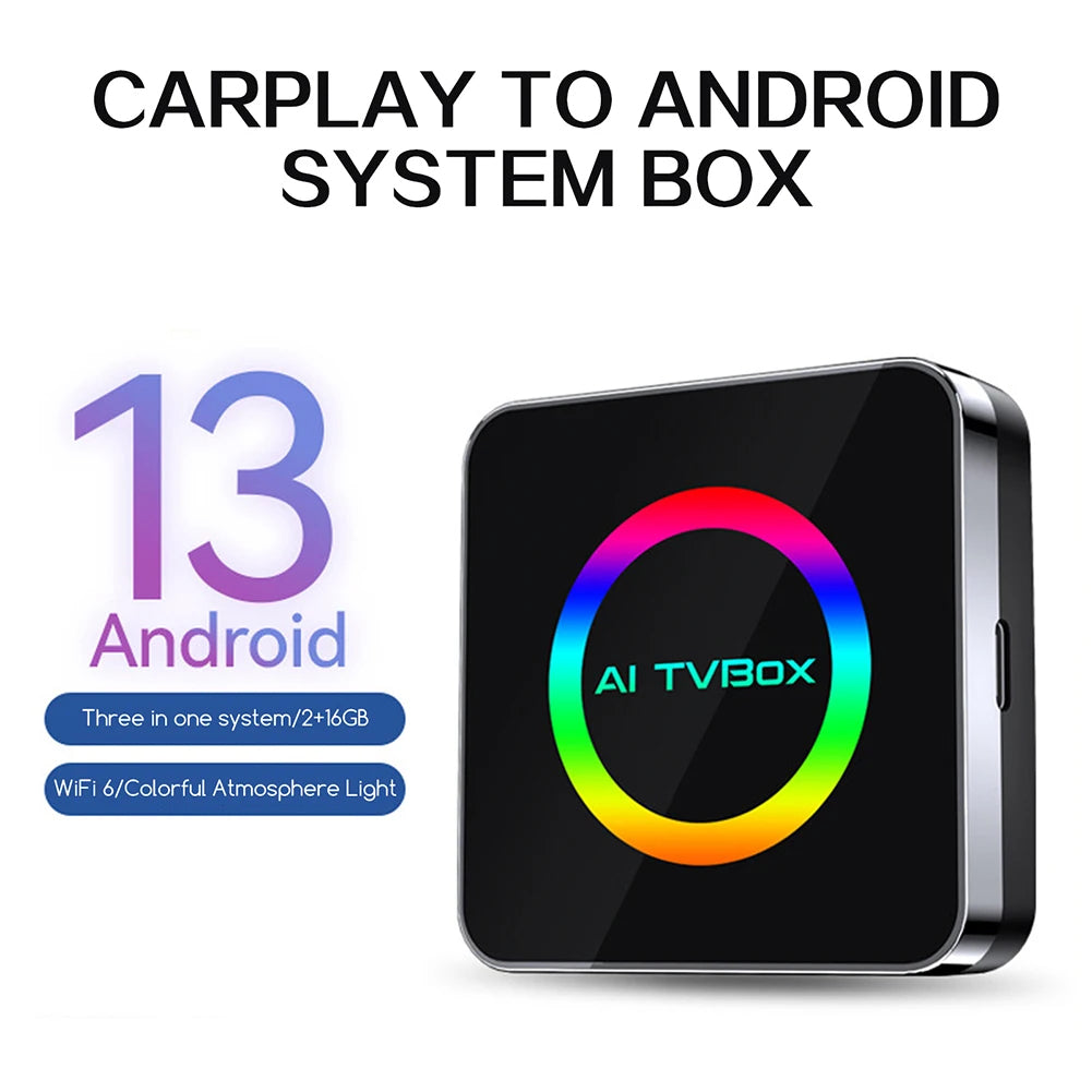 YODHA Androids 13 Ai TVBox WiFi6 Carplays/Androids Auto/Carplays To Androids Adapter for Auto Truck