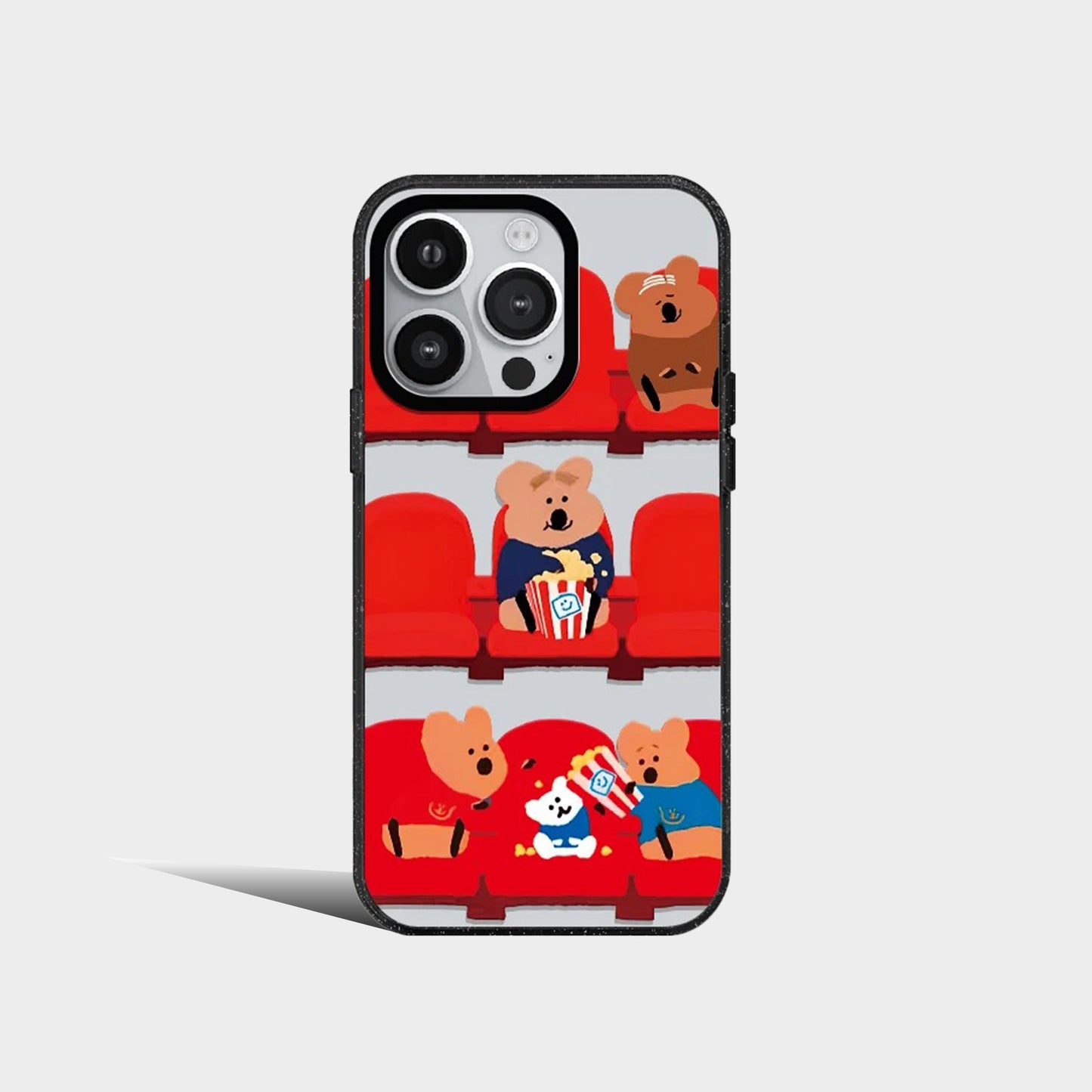 Cute Brown Bear And Friends Cartoon Acrylic Phone Case