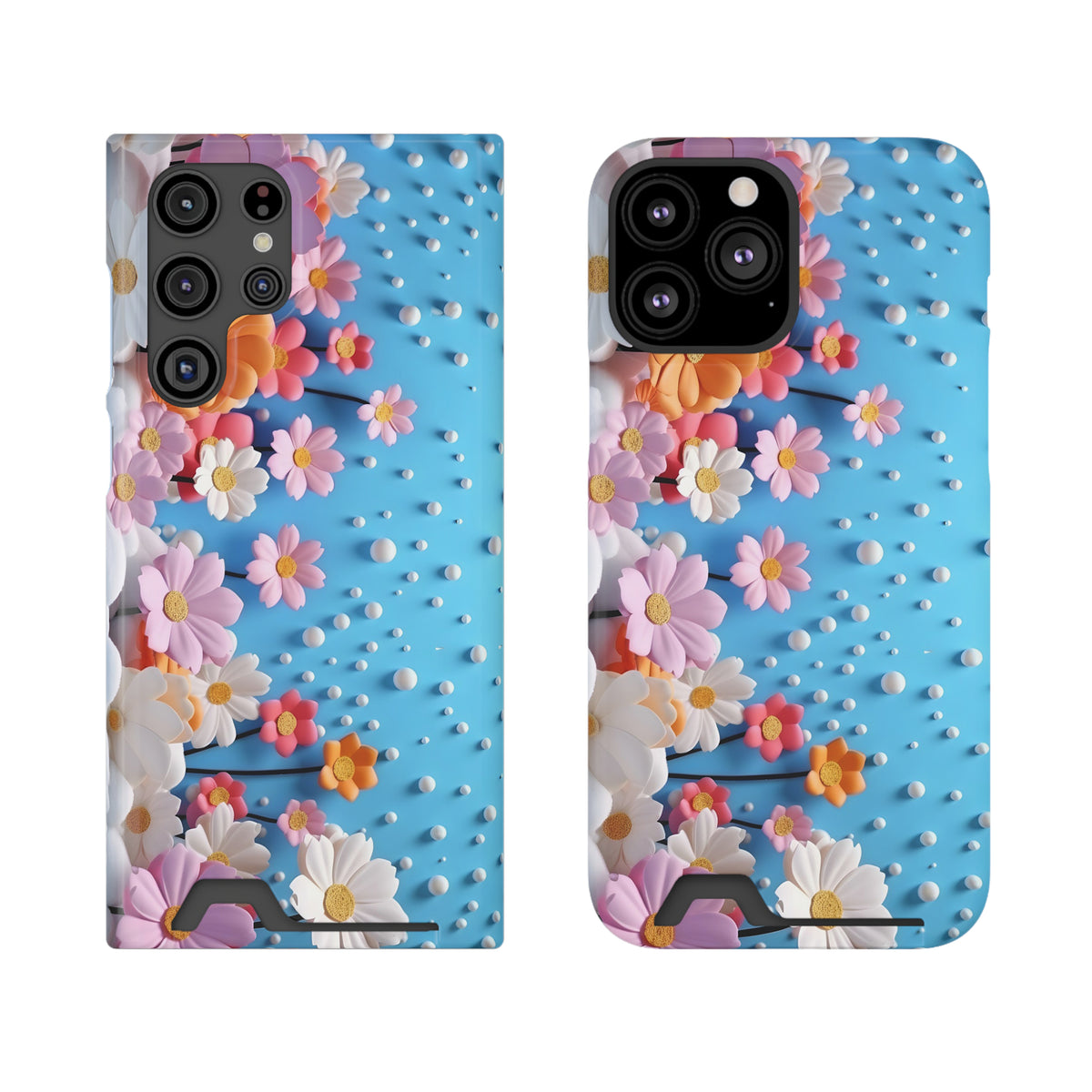 Flower Effect Holder Phone Case