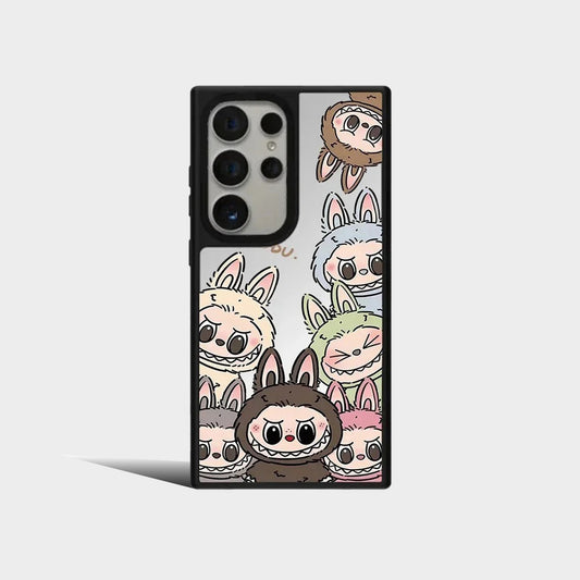 Cartoon Mirror Surface Protective Case for Samsung Galaxy