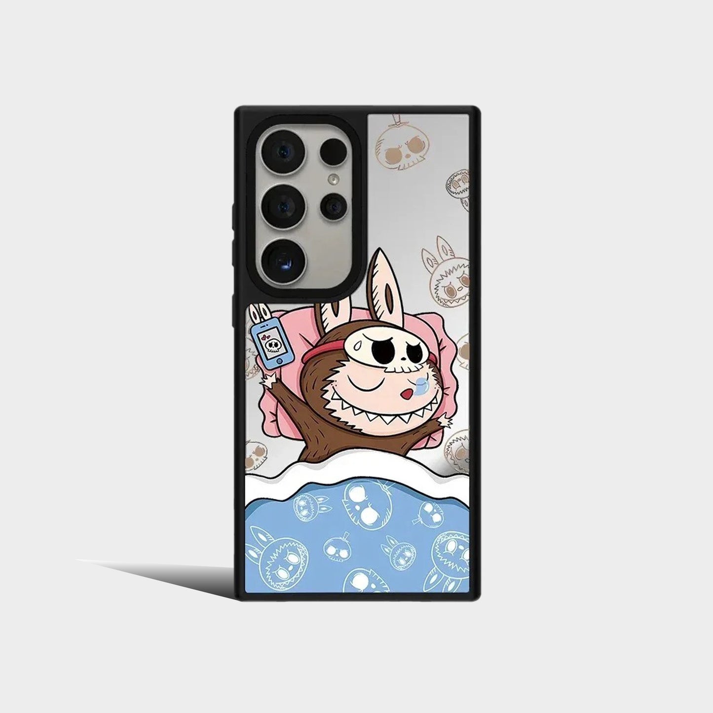 Cartoon Mirror Surface Protective Case for Samsung Galaxy