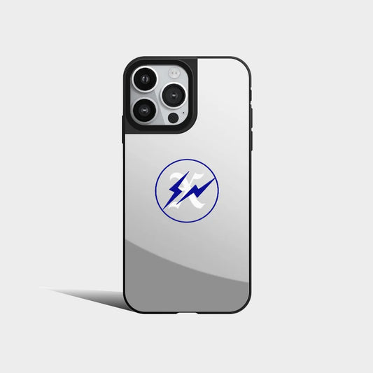 Simple Lightning X Pattern Mirror Phone Case