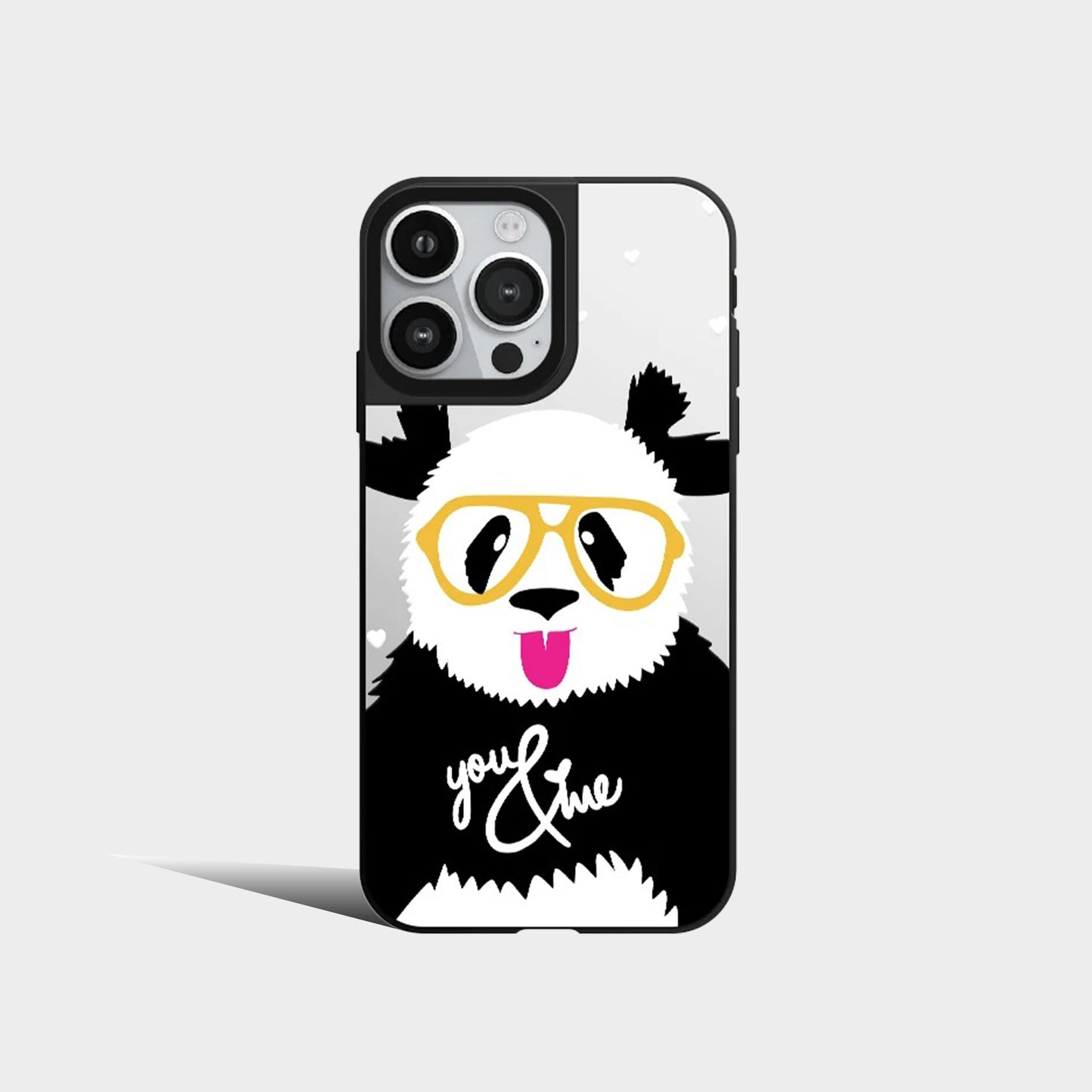 Cute Panda Funny Mirror Phone Case