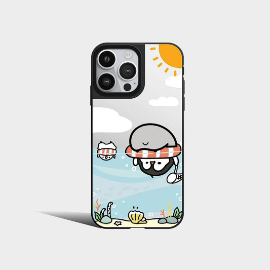 Mirror Cute Penguins Phone Case