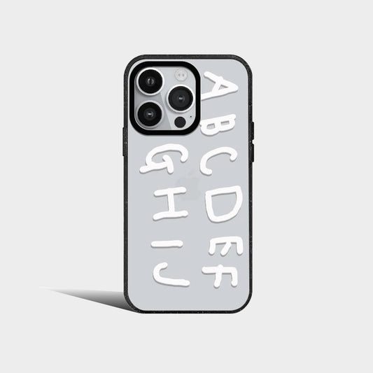 Simple solid color letters A B C D E F G H I J Acrylic With MagSafe Phone Case