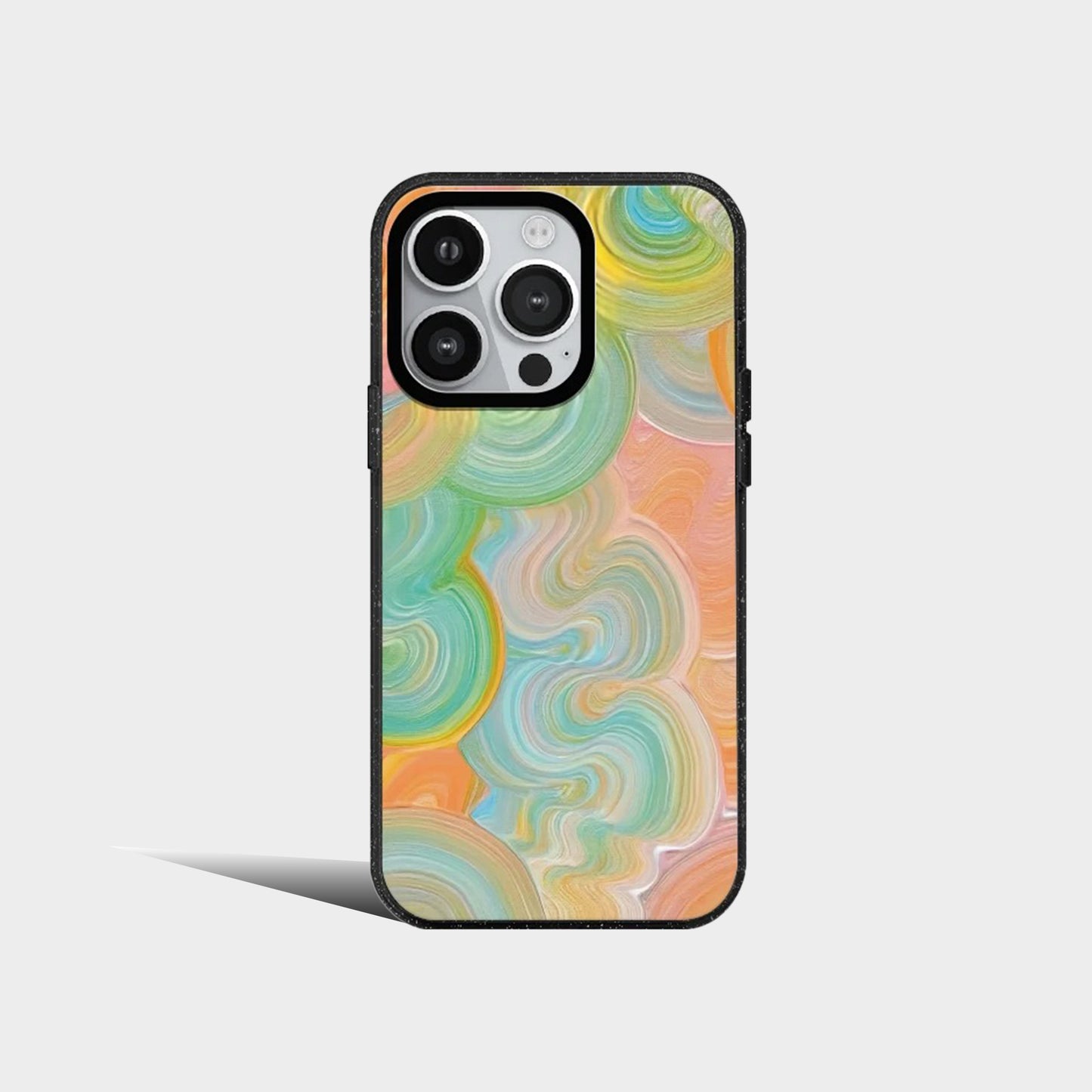 Dreamy Blue Ocean Aurora Oil Painting Sunlight Acrylic Phone Case