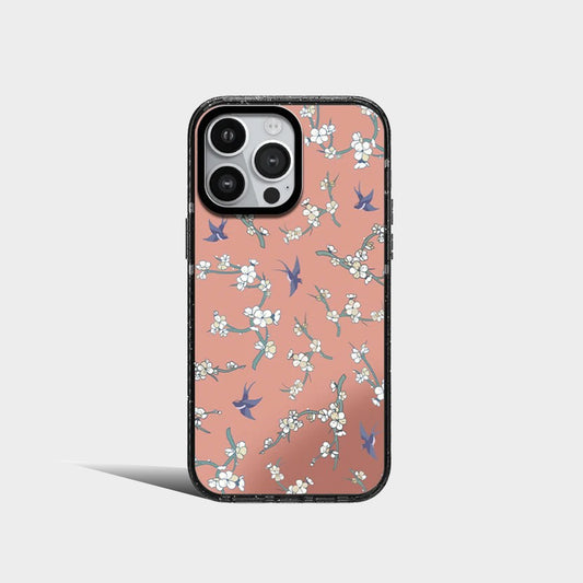 Acrylic Classical Flowers Butterfly Dragon Phone Case