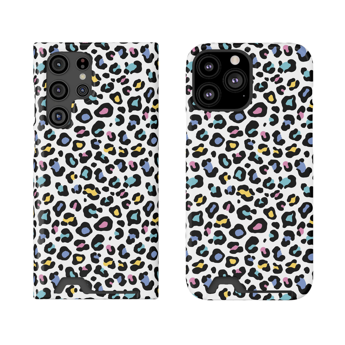 White Leopard Holder Phone Case