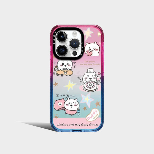 Cotton Candy Chiikawa Cute Hamster Acrylic Phone Case