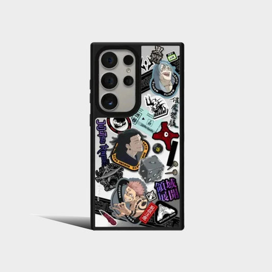 Anime Cartoon Mirror Surface Protective Case for Samsung Galaxy