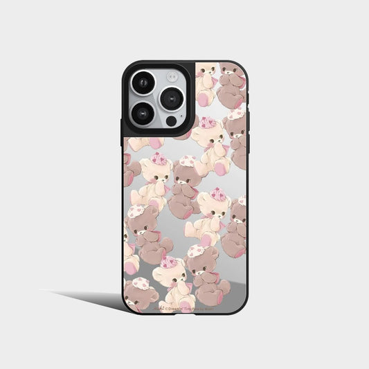 Cute Sweet Bear Candy Honey Mirror Phone Case