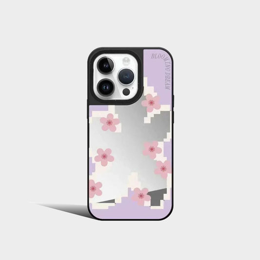 Sakura Mirror Surface MagSafe Pattern iPhone Case