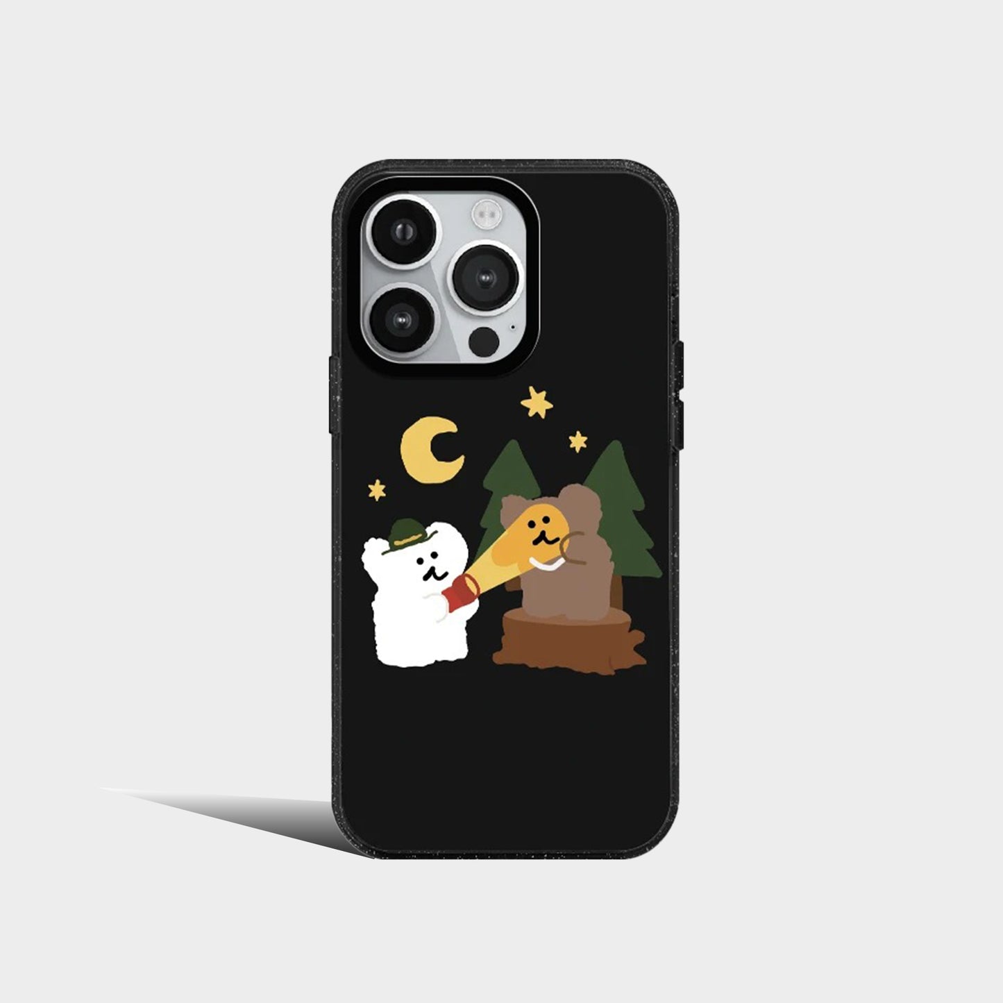 Cute Brown Bear And Friends Cartoon Acrylic Phone Case