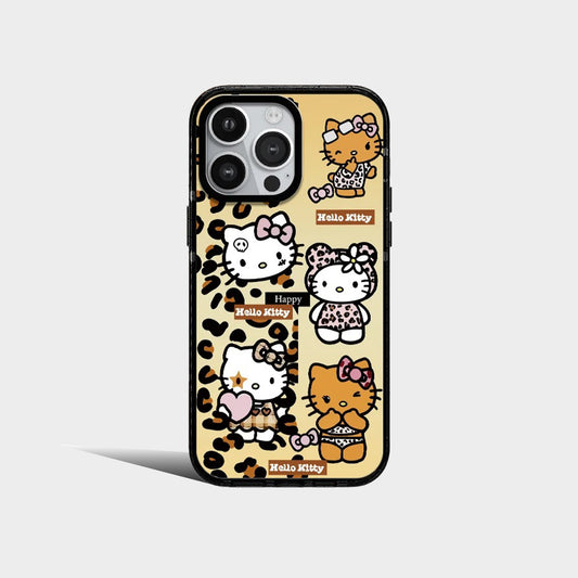 Sanrio Hello Kitty Leopard Print Acrylic Phone Case