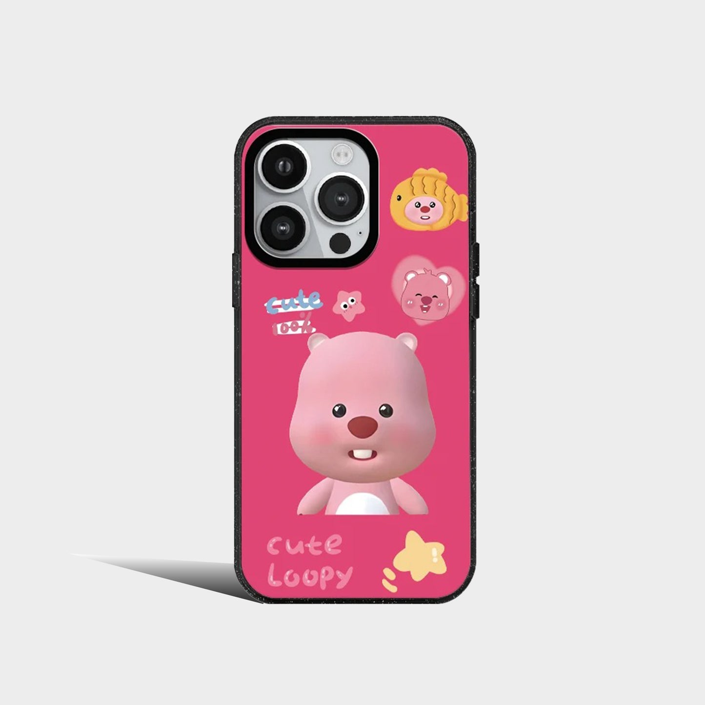 Cartoon Cute Pink Loopy Acrylic Phone Case