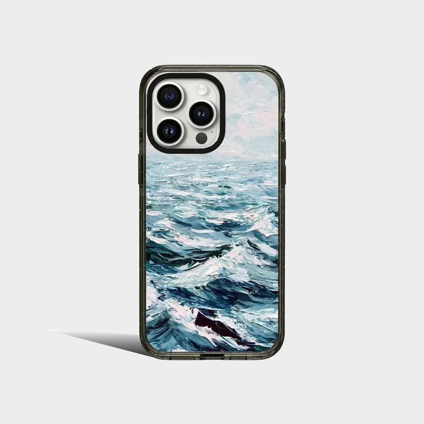 Color Block Oil Painting 2.0 Acrylic Black Border iPhone Case