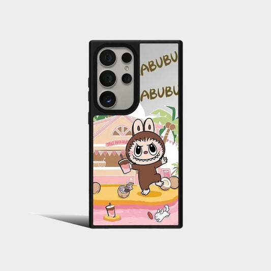 Cartoon Mirror Surface Protective Case for Samsung Galaxy