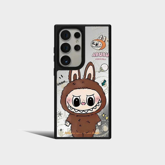 Cartoon Mirror Surface Protective Case for Samsung Galaxy