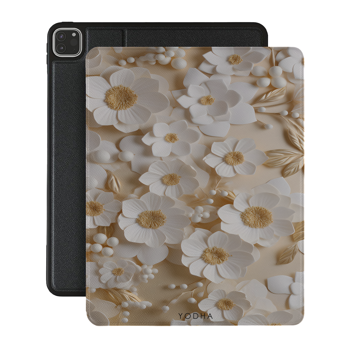 White Dimension iPad Case