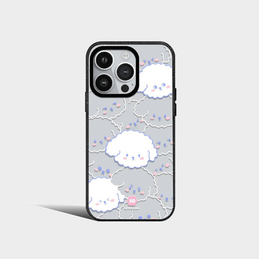 Cute White Bichon Dog Acrylic Phone Case