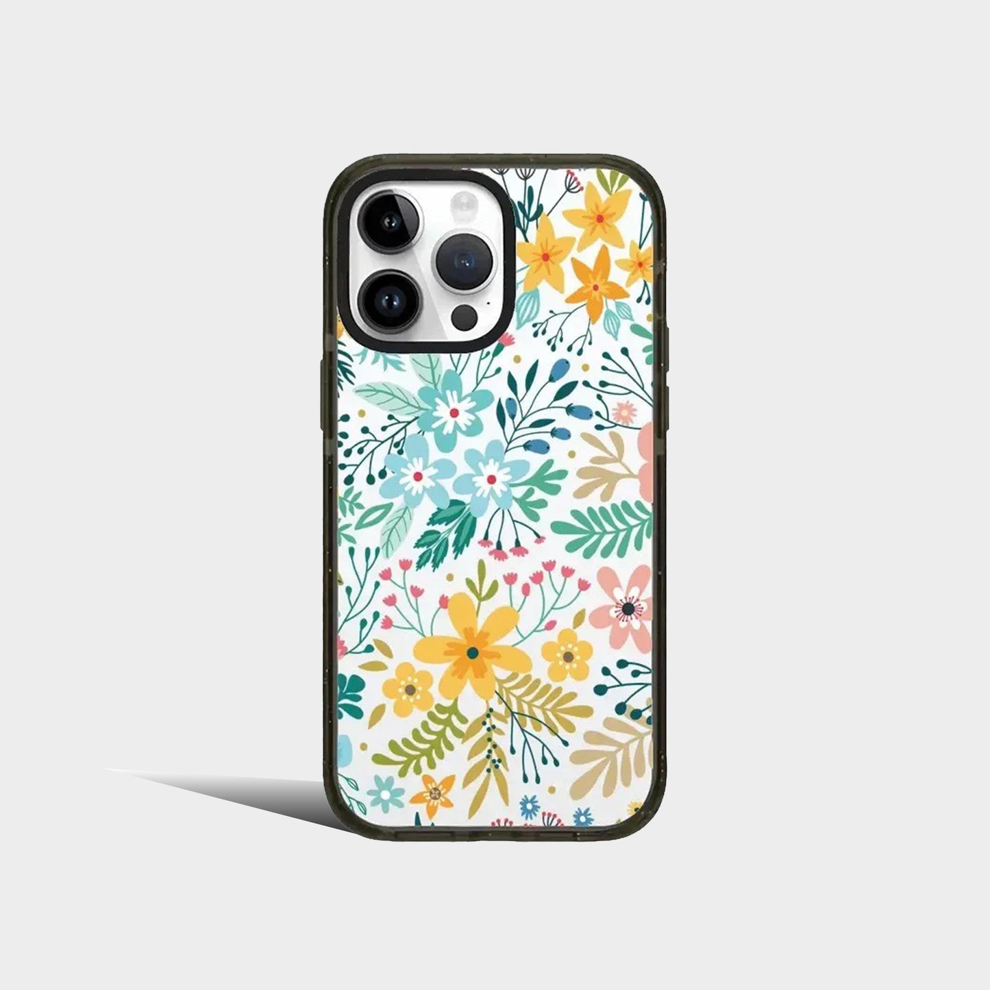 Colorful Plants 2.0 Acrylic Black Border iPhone Case