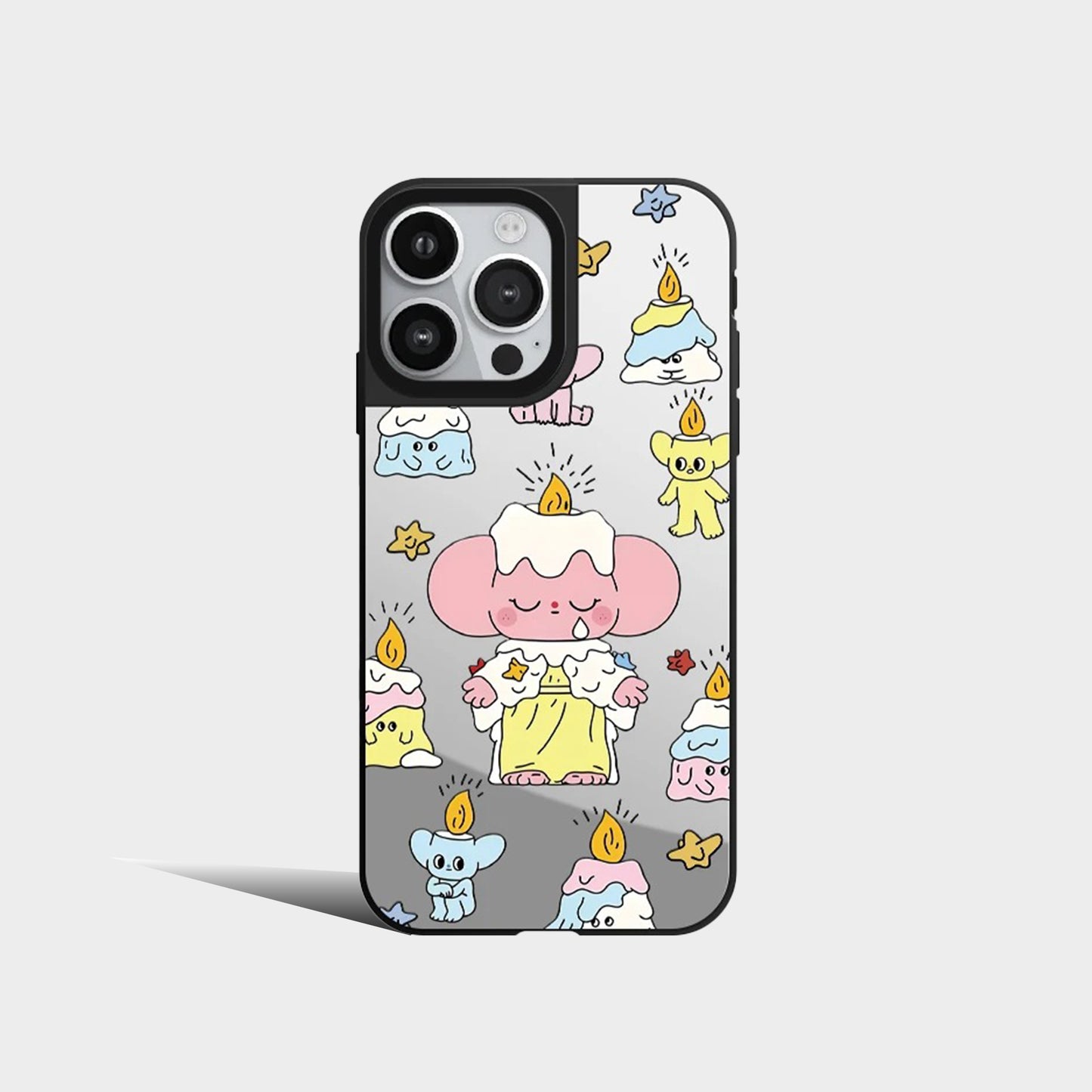 Cartoon Cute Octopus Kawaii Mirror Phone Case